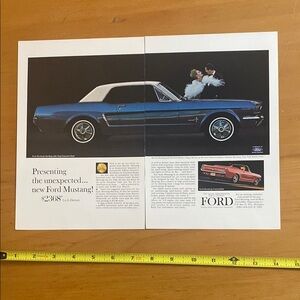Vintage Ford Mustang Advertisement
